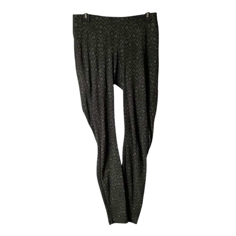 Columbia Sportswear Geometric Print Performance Pants Gray Black Warm Layer
